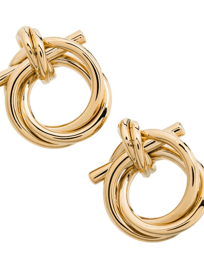 Gold Brass Earrings