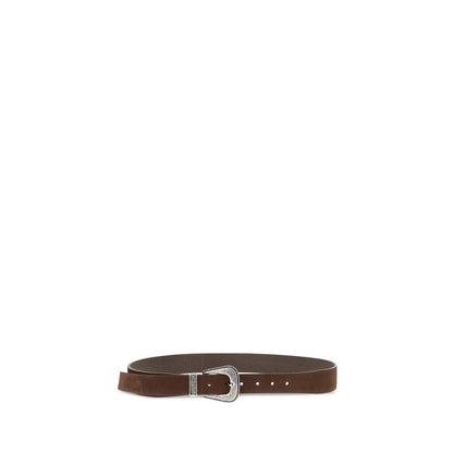 Brown Suede Leather Regular Belt