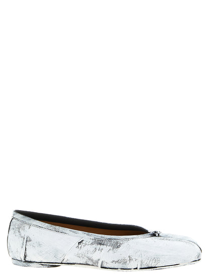 White Lambskin Ballet Flats