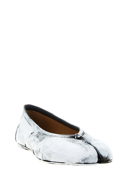 White Lambskin Ballet Flats