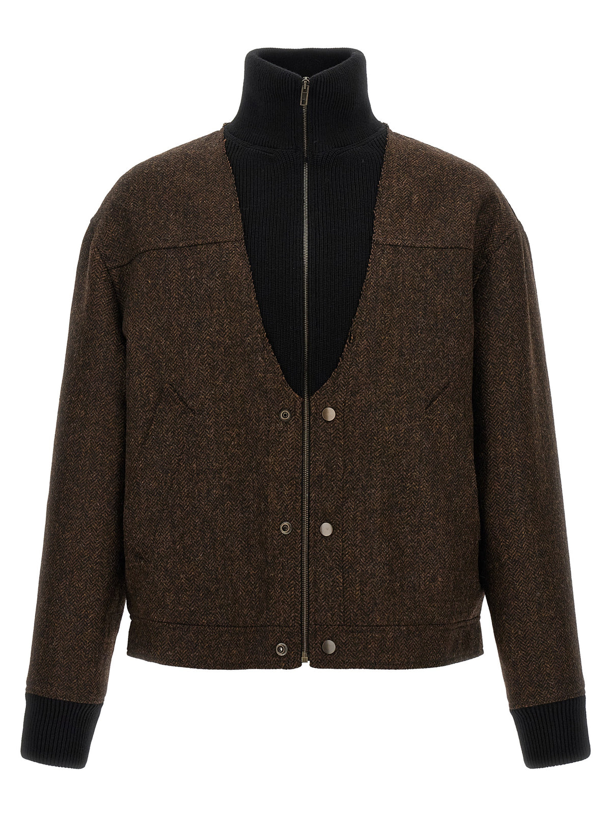 Brown Wool Bomber