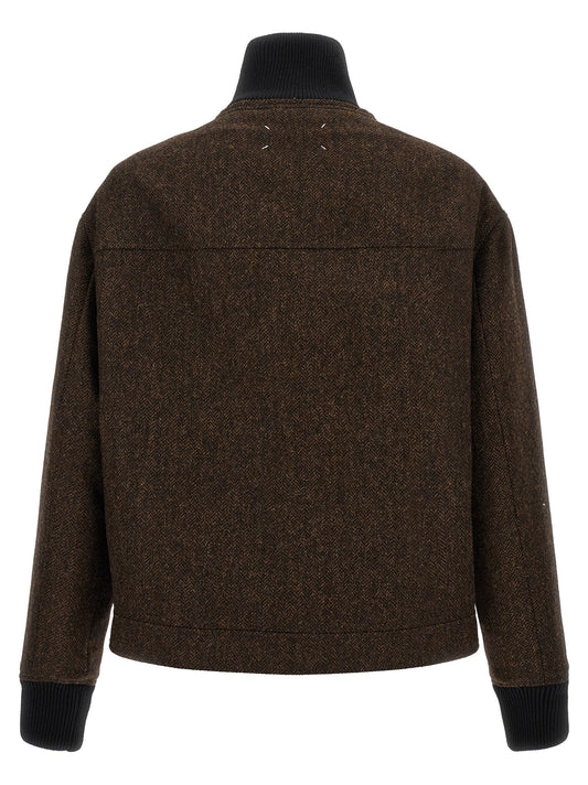 Brown Wool Bomber