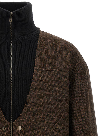 Brown Wool Bomber