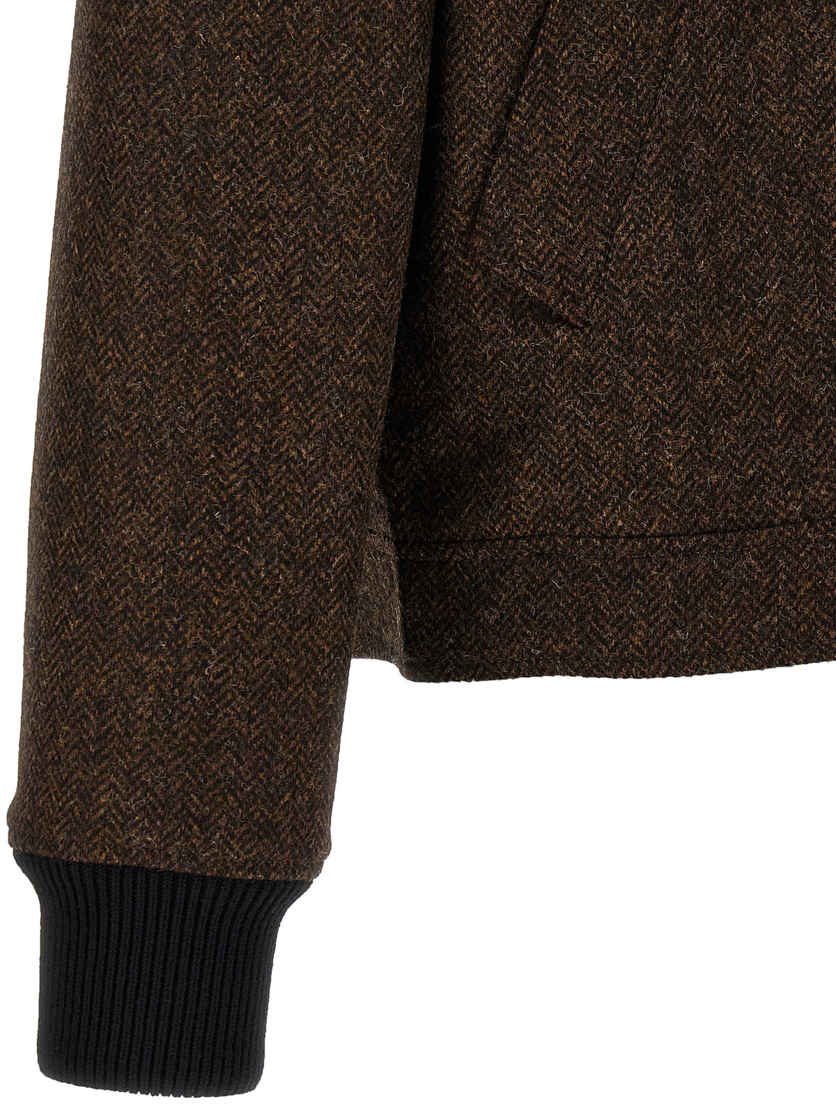 Brown Wool Bomber
