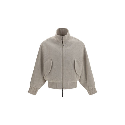 Beige Wool Oves Aries Bomber