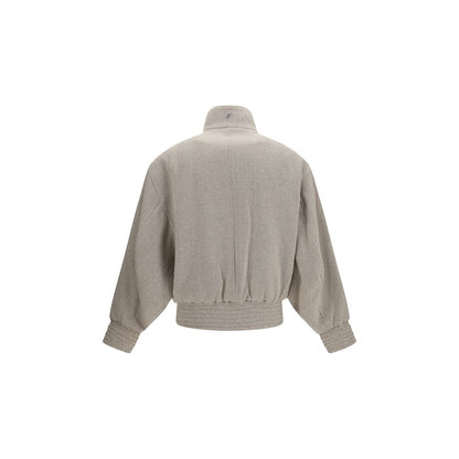 Beige Wool Oves Aries Bomber
