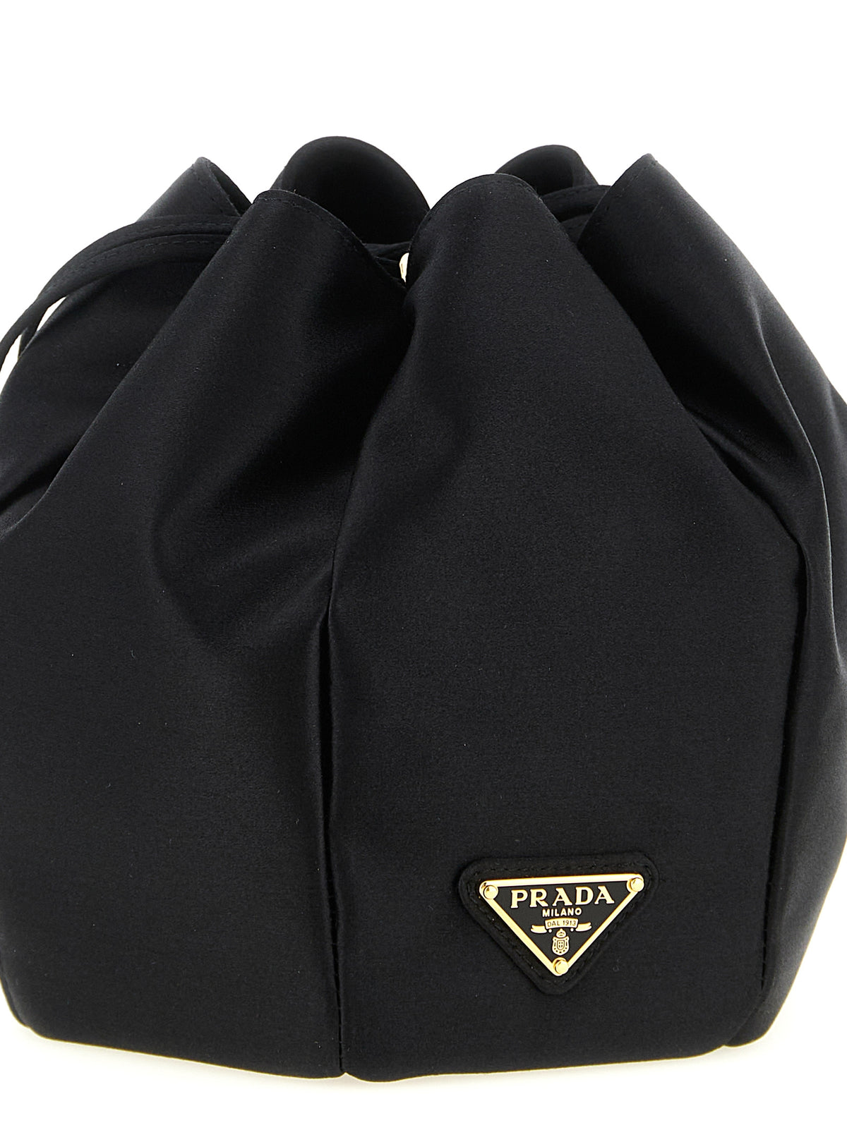 Black Viscose Shoulder Bag