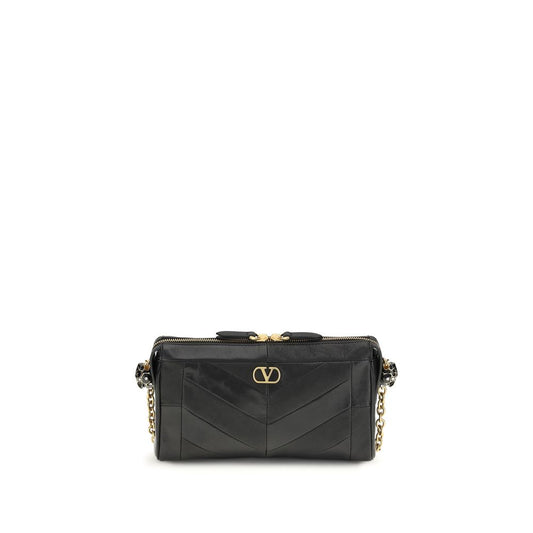 Black Napa Leather / Calf Bos Taurus Shoulder Bag
