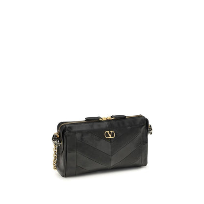 Black Napa Leather / Calf Bos Taurus Shoulder Bag