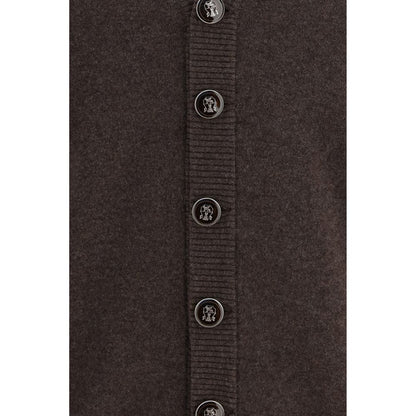 Brown Cashmere Cardigan