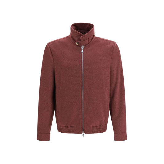 Bordeaux Wool Oves Aries Full-Length Jacket