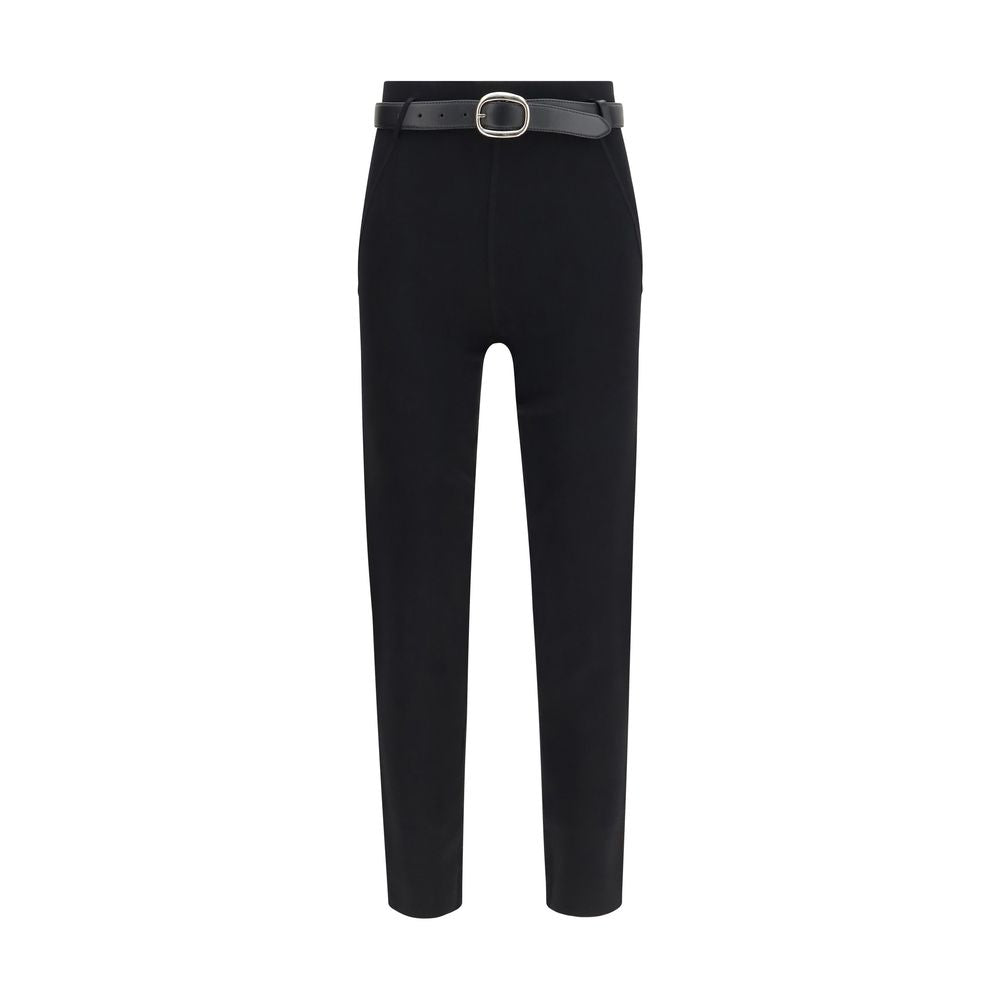 Black Viscose Skinny Pants