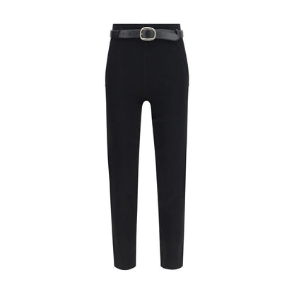 Black Viscose Skinny Pants