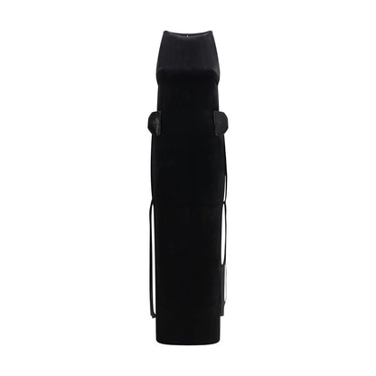 Black Polyester Casual Dress