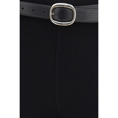 Black Viscose Skinny Pants