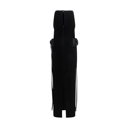 Black Polyester Casual Dress
