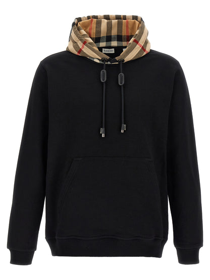 Black Cotton Sweatshirt