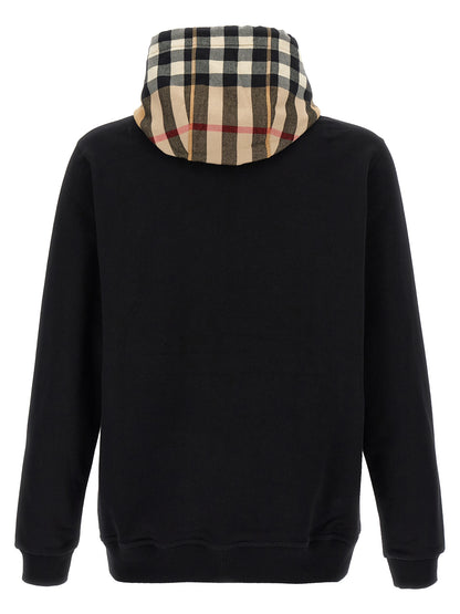 Black Cotton Sweatshirt