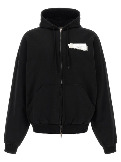 Black Cotton Sweatshirt