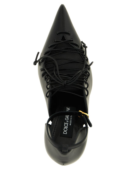 Black Calfskin High Heel Pumps