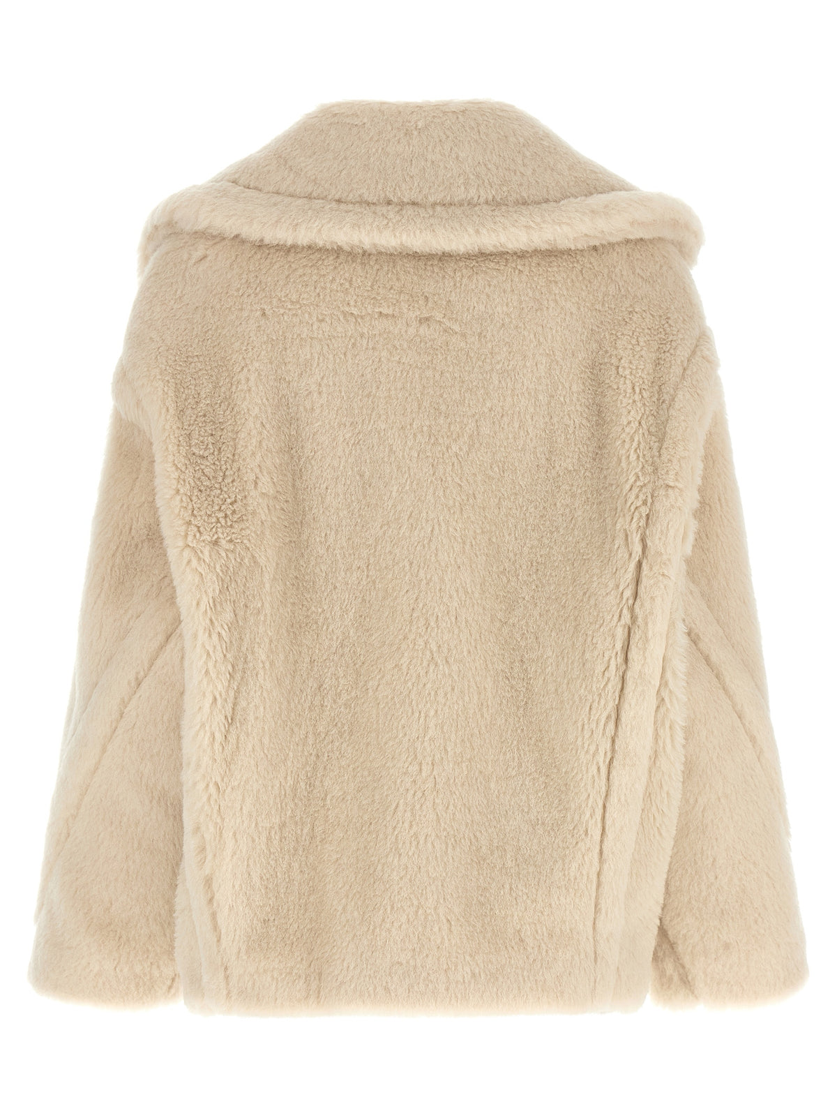White Alpaca Leather Coat