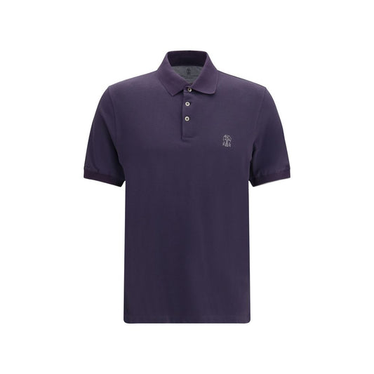 Purple Cotton Polo Shirt