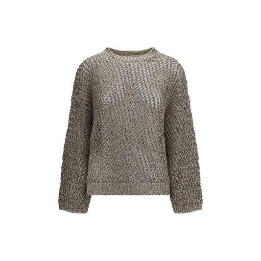 Beige Silk Sweatshirt