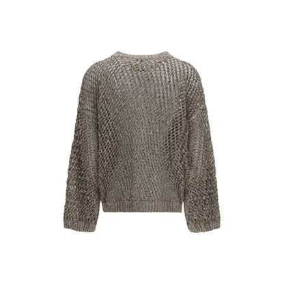 Beige Silk Sweatshirt