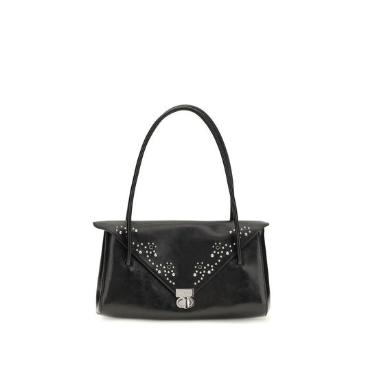 Black Calf Leather Bos Taurus Shoulder Bag