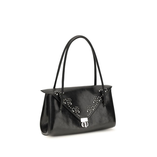 Black Calf Leather Bos Taurus Shoulder Bag
