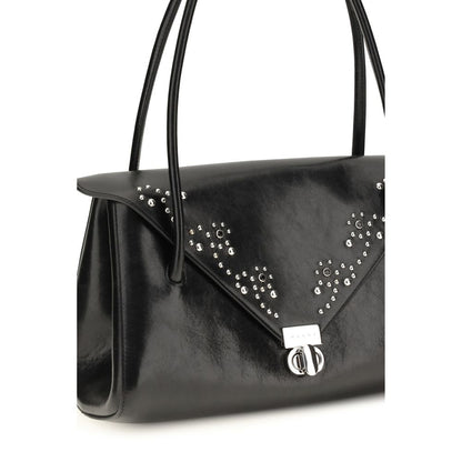 Black Calf Leather Bos Taurus Shoulder Bag
