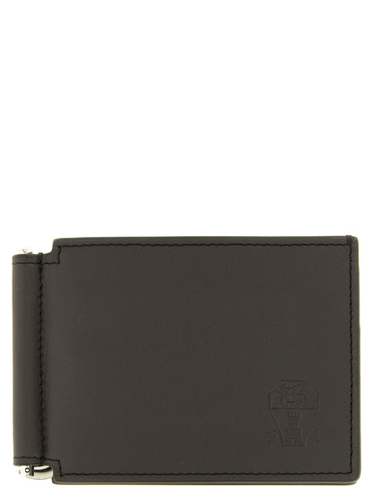 Brown Calfskin Money Clip