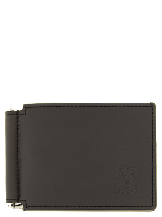 Brown Calfskin Money Clip