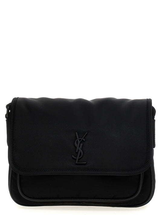 Black Polyamide Crossbody Bag