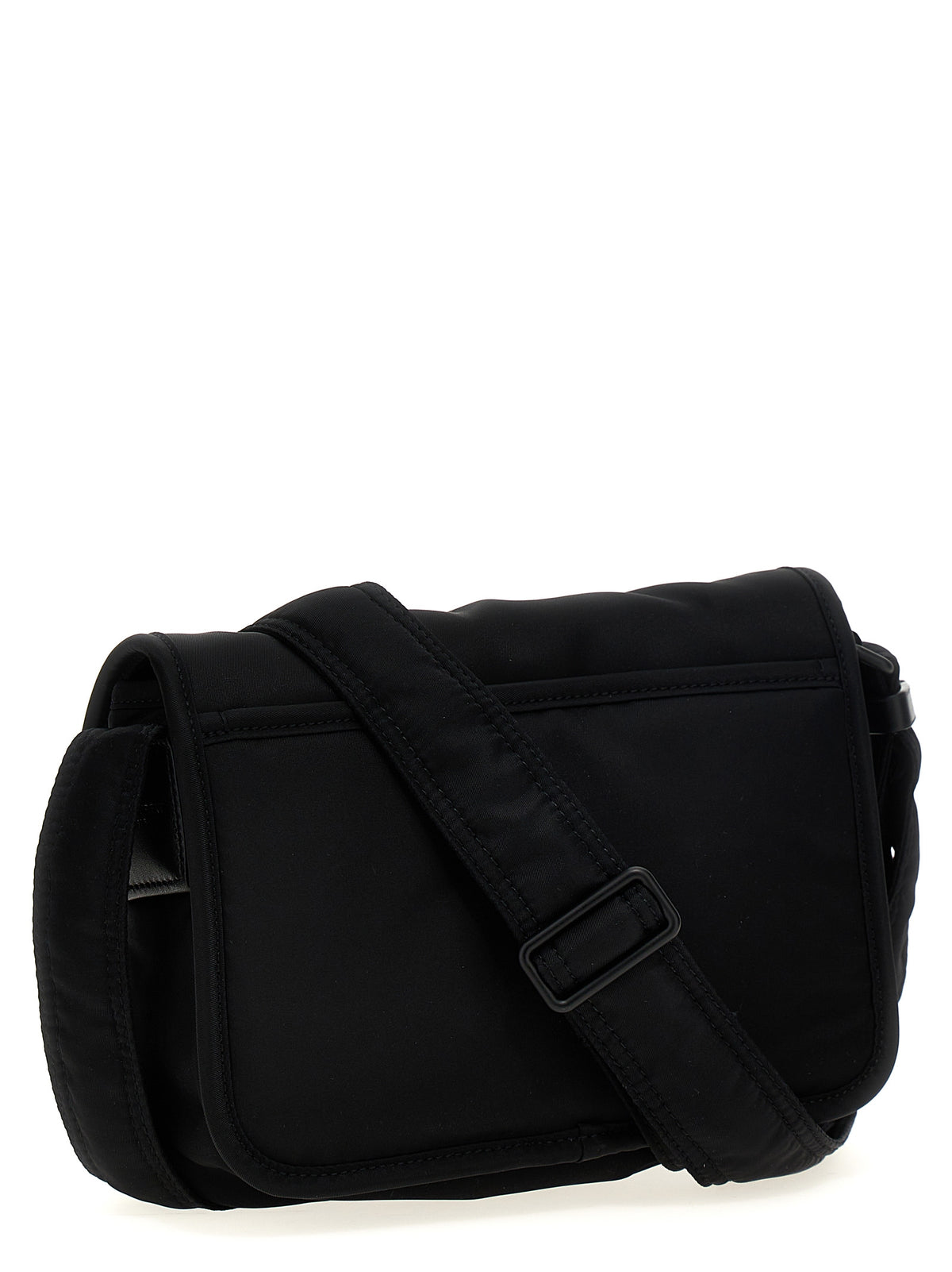 Black Polyamide Crossbody Bag