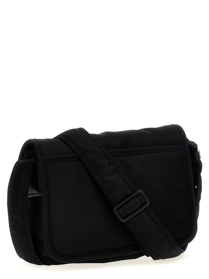 Black Polyamide Crossbody Bag