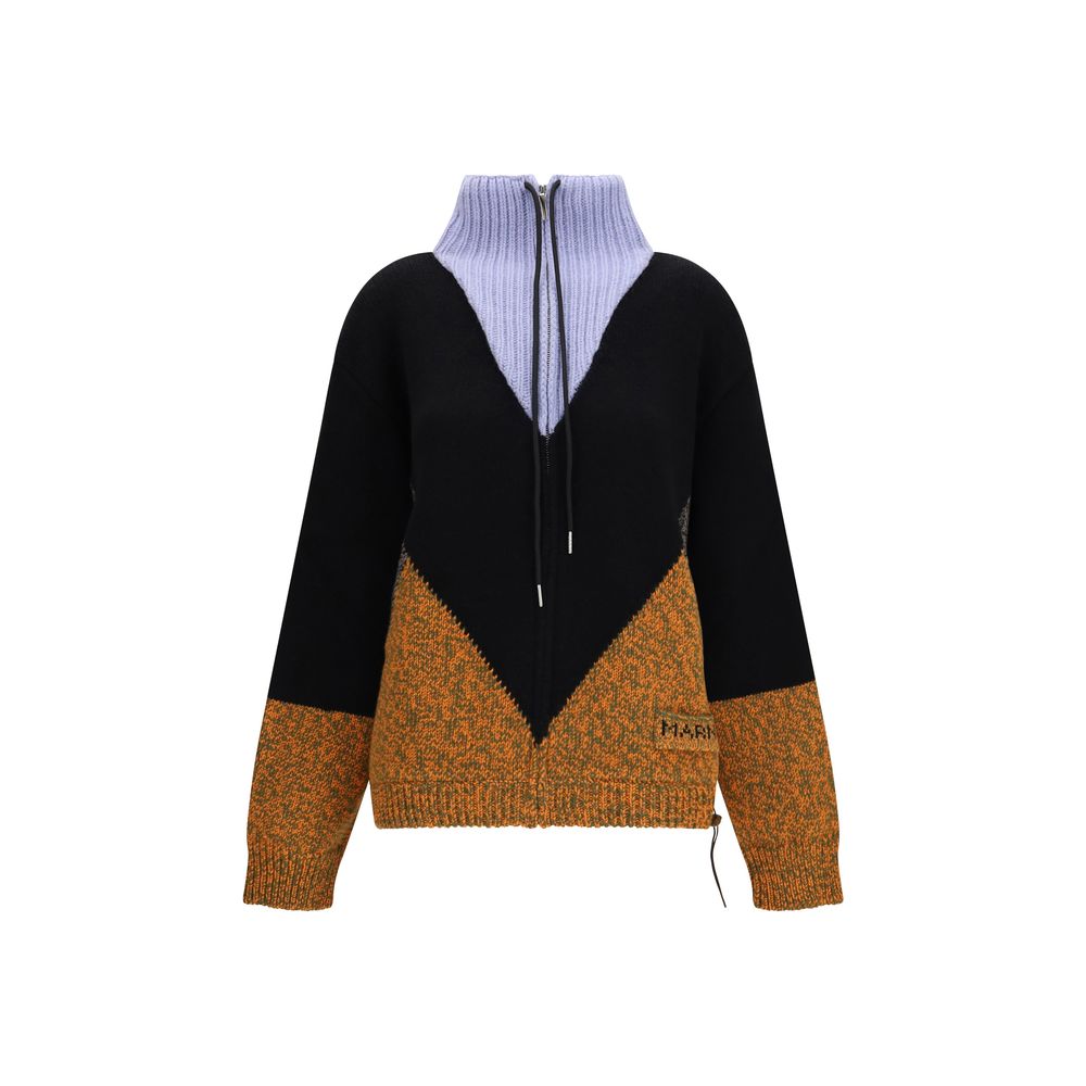 Multicolor Wool Oves Aries Full-Length Jacket
