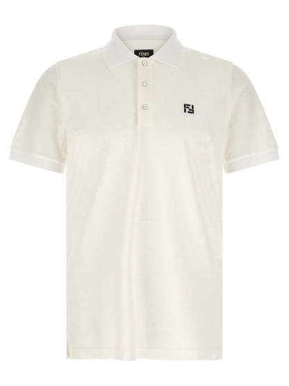 White Cotton Polo Shirt