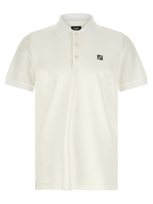 White Cotton Polo Shirt