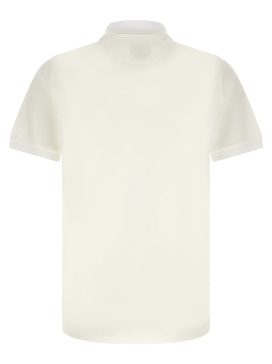 White Cotton Polo Shirt