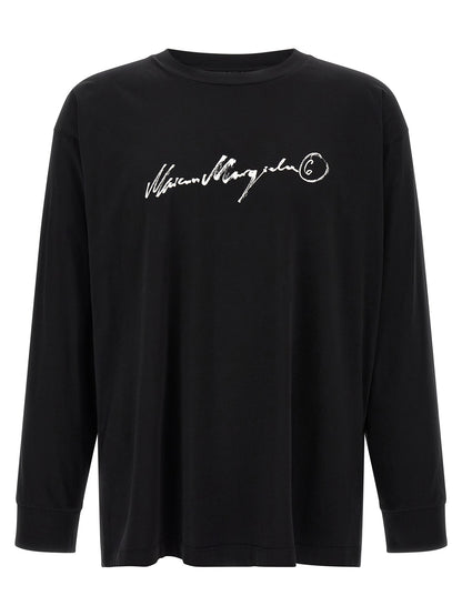 Black Cotton Long Sleeve T-Shirt