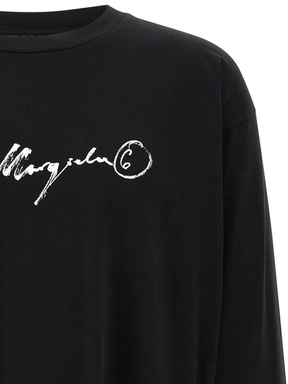 Black Cotton Long Sleeve T-Shirt