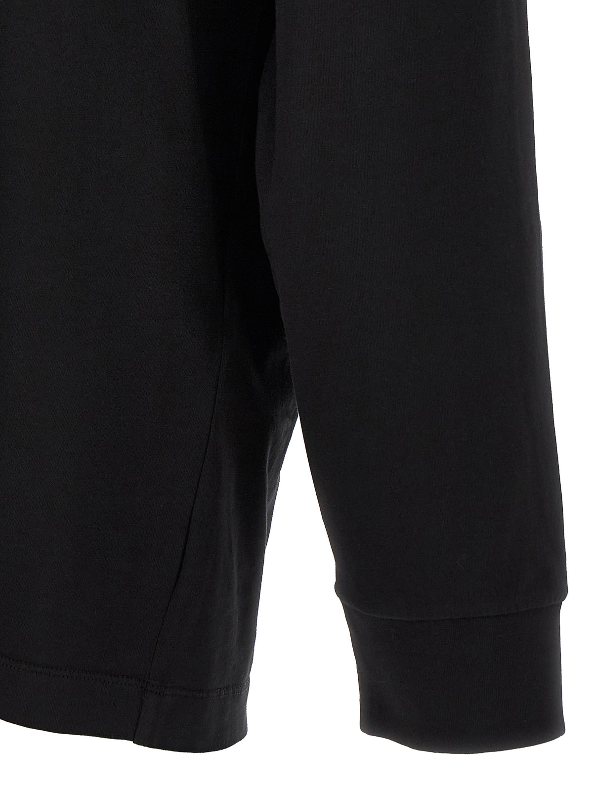 Black Cotton Long Sleeve T-Shirt