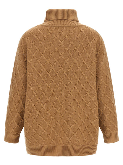 Beige Wool Cardigan