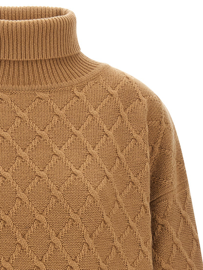 Beige Wool Cardigan