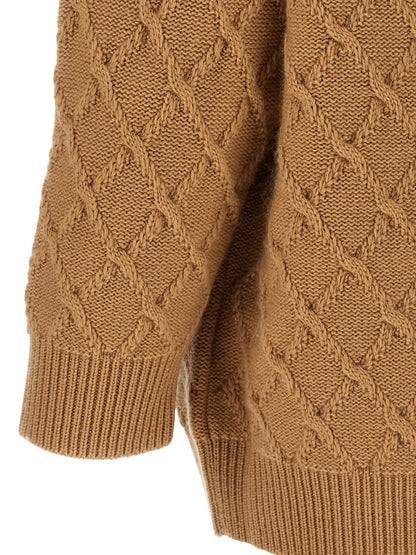 Beige Wool Cardigan