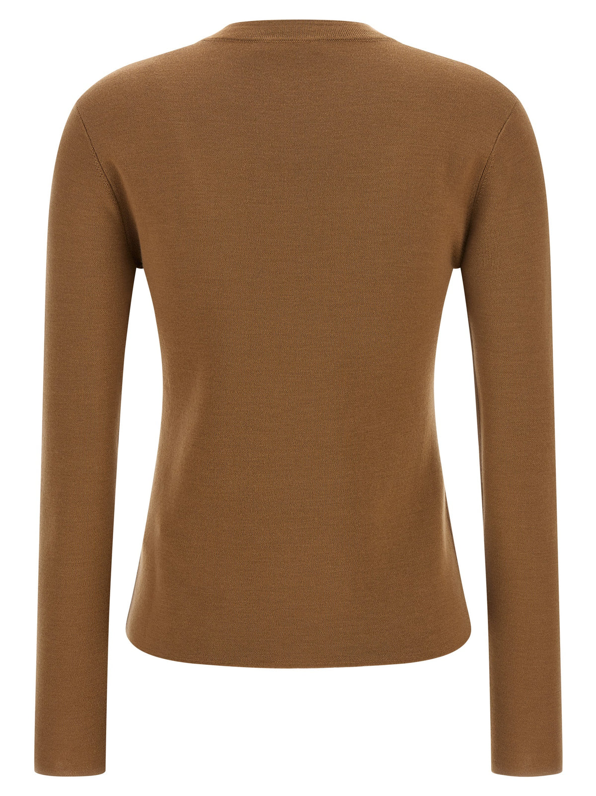 Beige Virgin Wool Cardigan