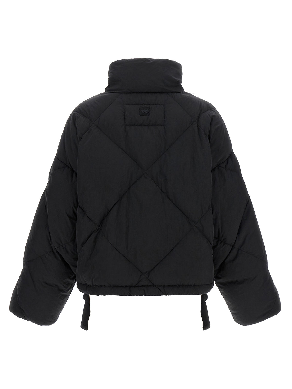 Black Polyamide Full-Length Jacket