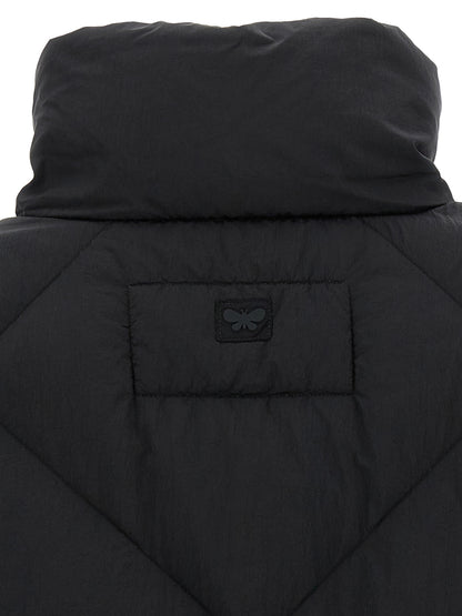 Black Polyamide Full-Length Jacket