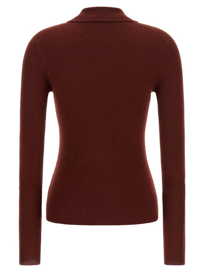 Bordeaux Cashmere Polo Shirt